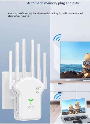 1200Mbps WiFi Repeater Router Enhance Wireless Signals Dual-Band Extender U13  EU Plug