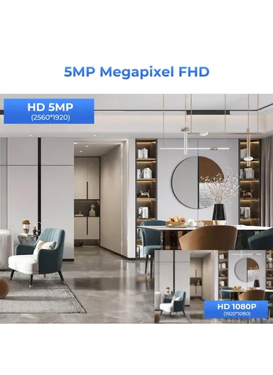 2.0MP Low Power Battery-Operated WiFi IP Camera Wide View Angle Supports Night Vision, Motion Detection, 2-Way Audio Talk V380PRO VRT-VT3-W