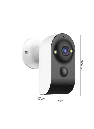 2.0MP Low Power Battery-Operated WiFi IP Camera Wide View Angle Supports Night Vision, Motion Detection, 2-Way Audio Talk V380PRO VRT-VT3-W