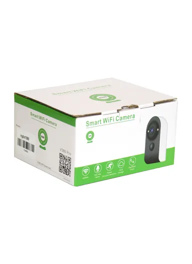 2.0MP Low Power Battery-Operated WiFi IP Camera Wide View Angle Supports Night Vision, Motion Detection, 2-Way Audio Talk V380PRO VRT-VT3-W