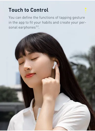 Bluetooth 5.0 True Auto Connection Waterproof Touch Wireless TWS Earphones Bowie E3 - White