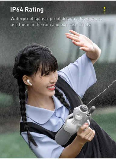 Bluetooth 5.0 True Auto Connection Waterproof Touch Wireless TWS Earphones Bowie E3 - White