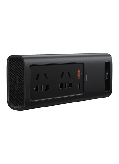 150W Car Charger In-car Inverter With Digital Display BS-CI15-02 (L17 x W6.8 x H3.7)cm