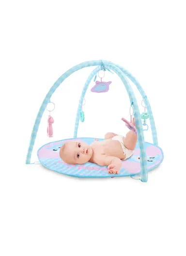 1m+ Baby's Gym Set Activity Play Mat Newborn 9906 (D72 x H45)cm - Blue