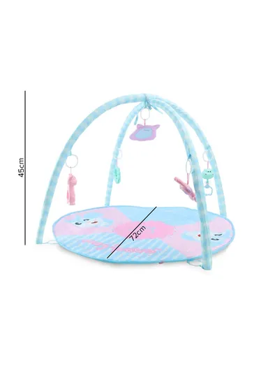 1m+ Baby's Gym Set Activity Play Mat Newborn 9906 (D72 x H45)cm - Blue