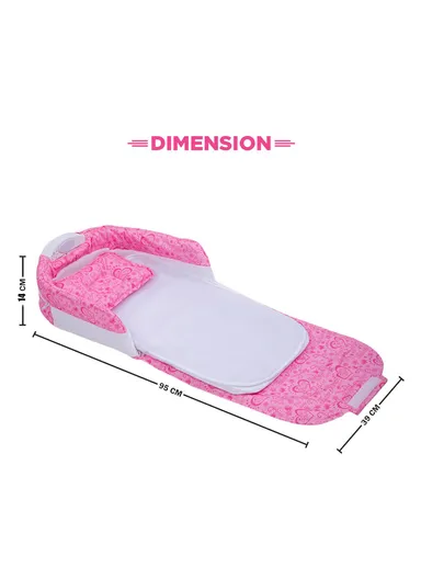 6m+ Cotton Plastic Super Soft Sleeping Portable Cot Baby Bedding With Music Box 66503 (L95 x W39 x H14)cm