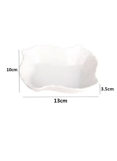 9 Pcs Microwave &amp; Dishwasher Fine Porcelain Dinnerware Set Plate, Dessert Plate, Fruit Plate DT-S-9002