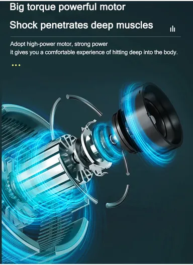 25W 1800mAh 7.4V  Professional Massage Gun Muscle Massage Gun Deep Tissue Massager Hand Held Percussion Massager Deep Tissue Massage Gun with 30 Adjustable Speeds &amp; 4 Massage Heads Quiet Muscle Massager for Pain Reli