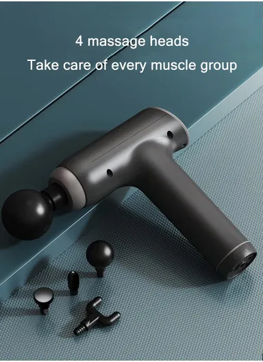 25W 1800mAh 7.4V  Professional Massage Gun Muscle Massage Gun Deep Tissue Massager Hand Held Percussion Massager Deep Tissue Massage Gun with 30 Adjustable Speeds &amp; 4 Massage Heads Quiet Muscle Massager for Pain Reli