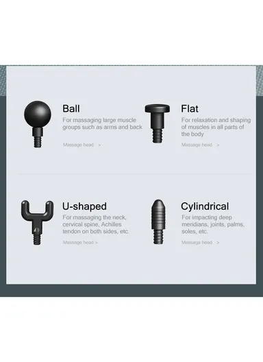 25W 1800mAh 7.4V  Professional Massage Gun Muscle Massage Gun Deep Tissue Massager Hand Held Percussion Massager Deep Tissue Massage Gun with 30 Adjustable Speeds &amp; 4 Massage Heads Quiet Muscle Massager for Pain Reli