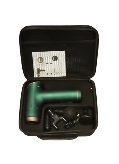 25W 1800mAh 7.4V  Professional Massage Gun Muscle Massage Gun Deep Tissue Massager Hand Held Percussion Massager Deep Tissue Massage Gun with 30 Adjustable Speeds &amp; 4 Massage Heads Quiet Muscle Massager for Pain Reli