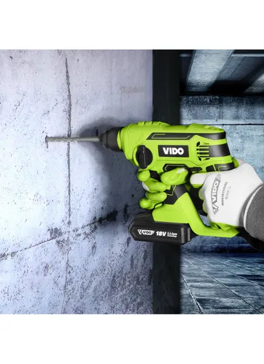18V 2000mAh Professional Industrial Cordless Rotary Hammer Drill With Battery &amp; Charger WD041310180
