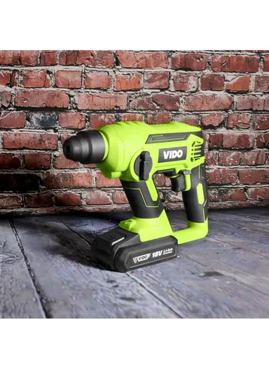 18V 2000mAh Professional Industrial Cordless Rotary Hammer Drill With Battery &amp; Charger WD041310180