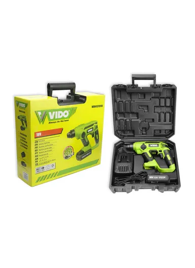 18V 2000mAh Professional Industrial Cordless Rotary Hammer Drill With Battery &amp; Charger WD041310180