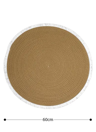 60cm Easy Clean Heat Resistant Placemat Woven Table Mat For Kitchen Dining Room YX2023-10