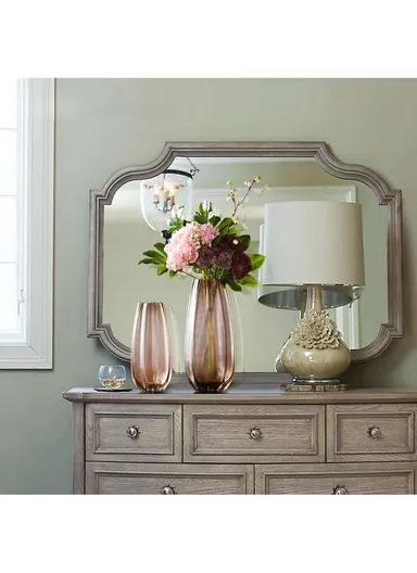 High-Quality Flower Glass Vase For Home &amp; Office (D10 x H22)cm - Copper
