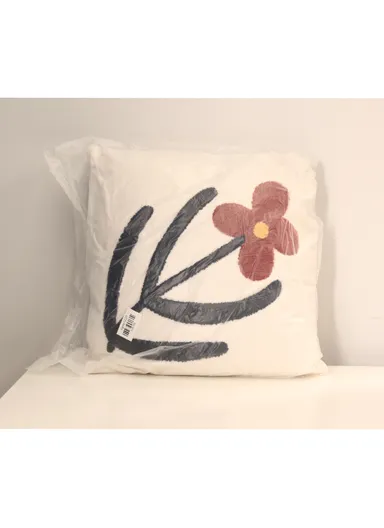 Luxury Pillow Plant Flower Shaper With Cotton Cover &amp; Hidden Zipper For Living Room, Sofa (L45 x W45)cm