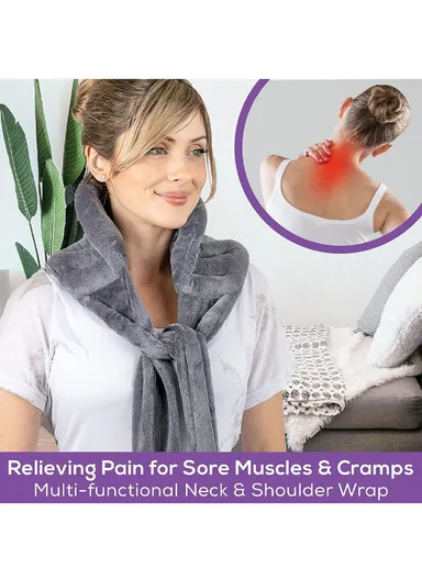 Microwavable Extra Large Heating Pad for Back, Neck, and Shoulders, Portable Hot/Cold Pain Relief (L2 x W21 x H180)cm