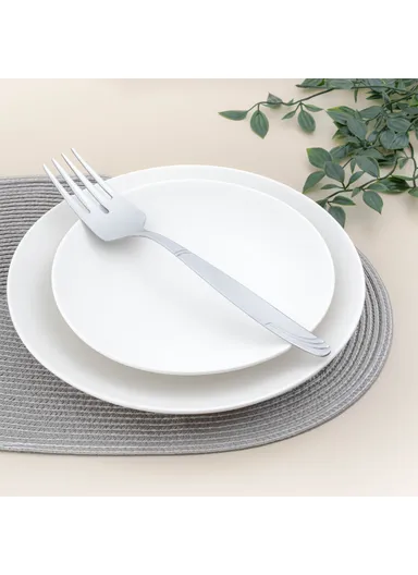 Lisbon Mirror Finish Gel Vacuum Service Fork 27 cm - Silver