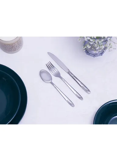 Lisbon Mirror Finish Gel Vacuum Service Spoon 27 cm - Silver