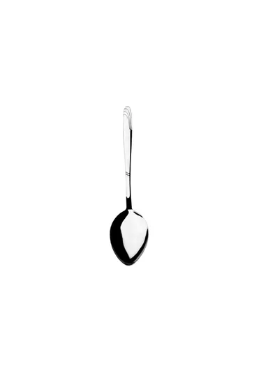 Lisbon Mirror Finish Gel Vacuum Service Spoon 27 cm - Silver