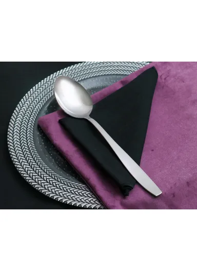 Sahara Mirror Finish Service Spoon 2.5 / 274 mm - Silver