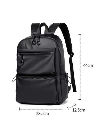 Polyester Backpack Men's Travel Shoulders Bag Notebook Computer Laptop Carrying Bag 1913 (W28.5 x D12.5 x H44)cm - Grey