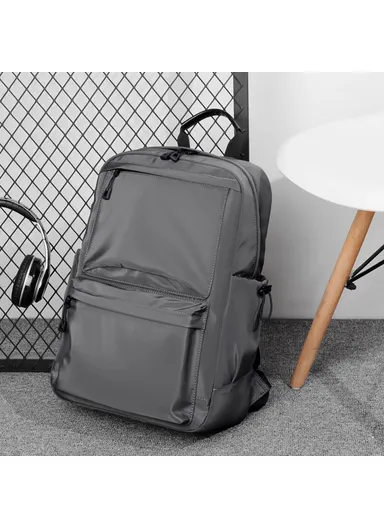 Large Capacity Waterproof Oxford Cloth Backpack Men Dual Shoulder Laptop Bag 795 (W28.5 x D15.5 x H43)cm - Dark Grey