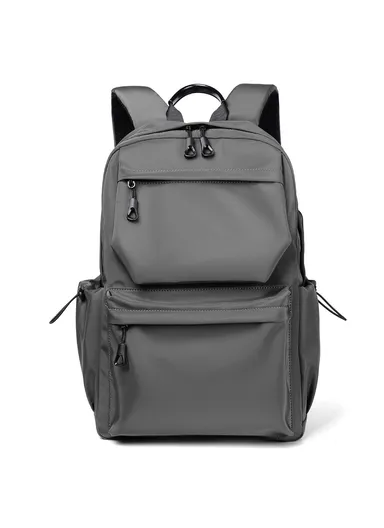 14-Inch Polyester Laptop Bag Bookbag Travel Shoulders Bag Backpack Daypack 1828 (W29 x D13 x H44)cm - Grey