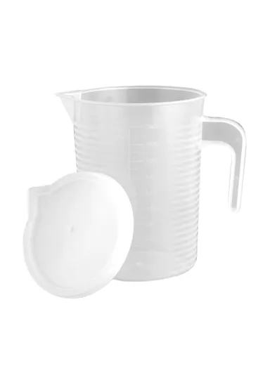 1000ml Transparent Measuring Jug Jar PP Graduated Beaker with Lid for Baking Cooking 