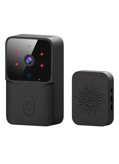 800mAh Tuya Wireless Smart WiFi Doorbell HD Camera USB Home Phone Remote Video Intercom Monitor ML005 - Black