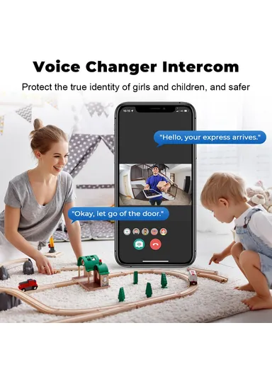 800mAh Tuya Wireless Smart WiFi Doorbell HD Camera USB Home Phone Remote Video Intercom Monitor ML005 - Black