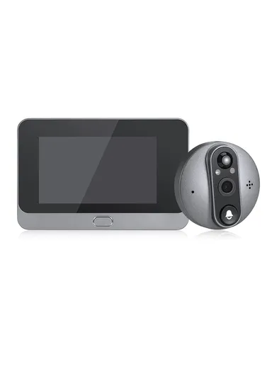 4.3 inch 1080P Peephole Video Doorbell Camera WiFi Viewer Support PIR Motion Detection Night Light W88