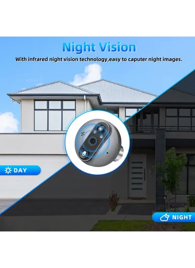 4.3 inch 1080P Peephole Video Doorbell Camera WiFi Viewer Support PIR Motion Detection Night Light W88