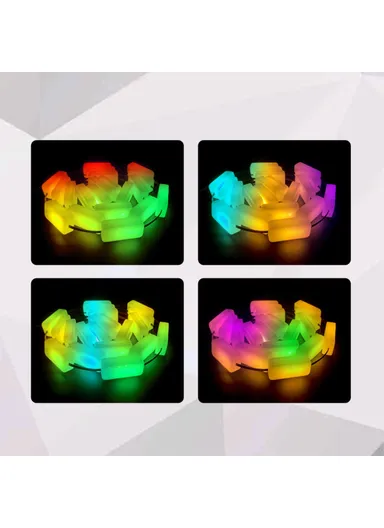 1.5m Car Trunk Decorative Light APP Remote Control Colorful Warning Streamer Light N020