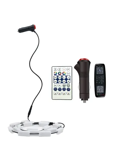 1.5m Car Trunk Decorative Light APP Remote Control Colorful Warning Streamer Light N020