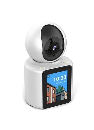 2.8-inch IPS Display AI Camera Monitor Two-Way Video Surveillance Camera APP Control 2.0MP Video Call WiFi IP Camera SXT003 (L9.2 x W7.9 x H15.3)cm - EU Plug