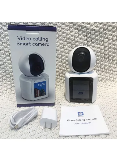 2.8-inch IPS Display AI Camera Monitor Two-Way Video Surveillance Camera APP Control 2.0MP Video Call WiFi IP Camera SXT003 (L9.2 x W7.9 x H15.3)cm - EU Plug