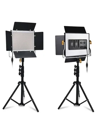 40W LED Video Light With Tripod Stand 3200-6500K Photography Studio Lighting For Video Film Recording W660S - EU Plug