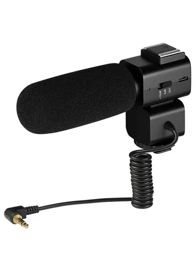 3.5mm Plug Video Recording Shotgun Microphone Noise Reduction Mic For Camera CM520