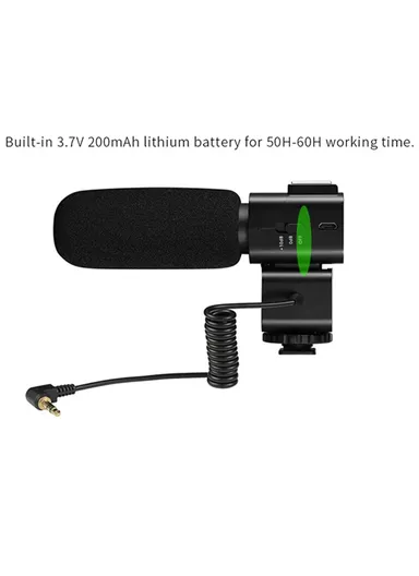 3.5mm Plug Video Recording Shotgun Microphone Noise Reduction Mic For Camera CM520