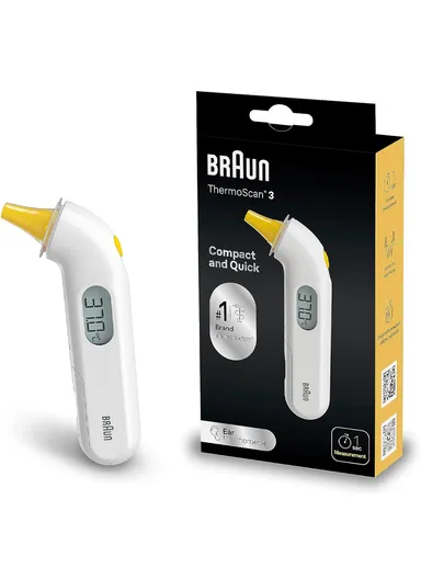 Digital Compact Ear Thermometer BPA &amp; Latex Free With Probe Covers To Avoid Cross Contamination KZ IRT3030EE
