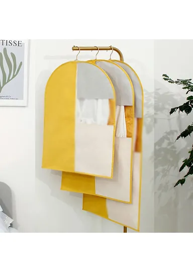 100x60cm Polyester Dust-Proof Suit Protector Cover Garment Bag With Zipper For Clothes JY2211