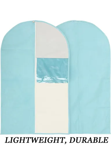 100x60cm Polyester Dust-Proof Suit Protector Cover Garment Bag With Zipper For Clothes JY2211