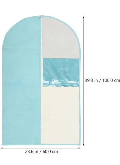 100x60cm Polyester Dust-Proof Suit Protector Cover Garment Bag With Zipper For Clothes JY2211