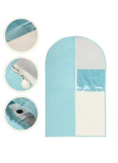 100x60cm Polyester Dust-Proof Suit Protector Cover Garment Bag With Zipper For Clothes JY2211