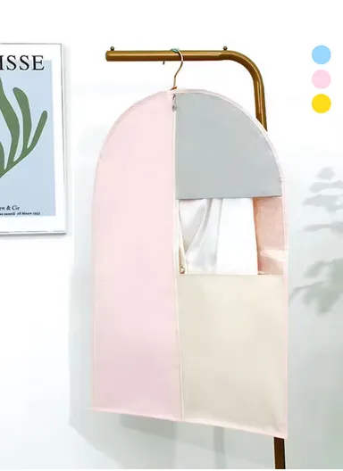 100x60cm Polyester Dust-Proof Suit Protector Cover Garment Bag With Zipper For Clothes JY2211