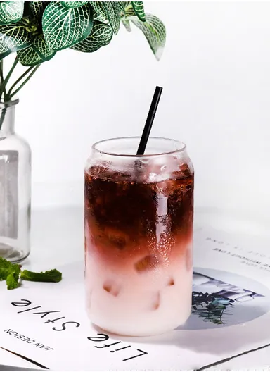 High-Quality Round Transparent Glass Cup - (D8 x H15)cm