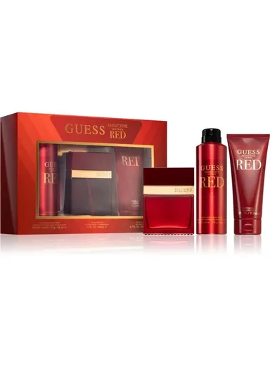 3 Pcs 100ml Eau De Toilette 200ml Shower Gel 226ml Deodorant Seductive Red H Coff Set For Men