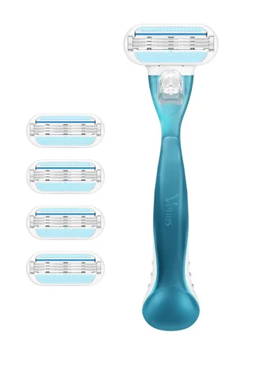 Venus Smooth Women's Razor with 5 Razor Blades and 3 Blades with Protective Pad